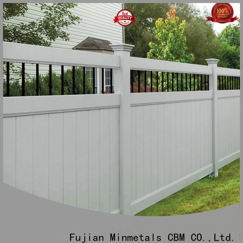 CBM best pvc fence factory for new house