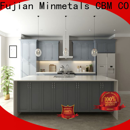 CBM quality light wood kitchen cabinets at discount for villa