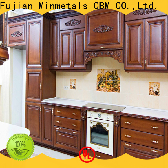CBM real wood kitchen cabinets bulk production for decorating