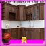 CBM solid wood kitchen cabinets bulk production for new house