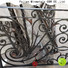 CBM durable black wrought iron fence from manufacturer for mansion