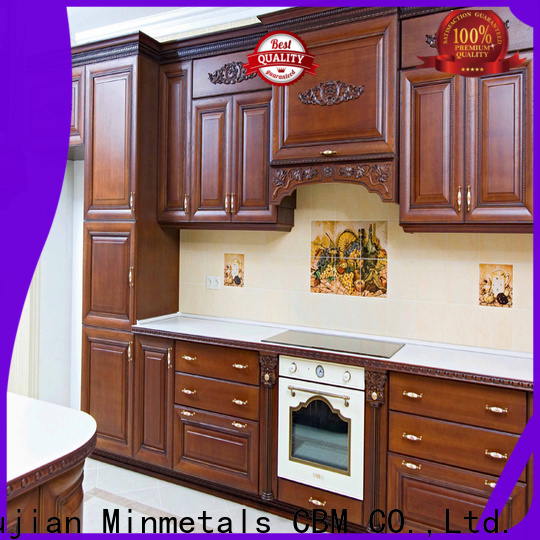 CBM cherry wood kitchen cabinets at discount for housing