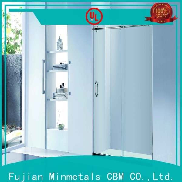 CBM bathroom glass door manufacturers for flats