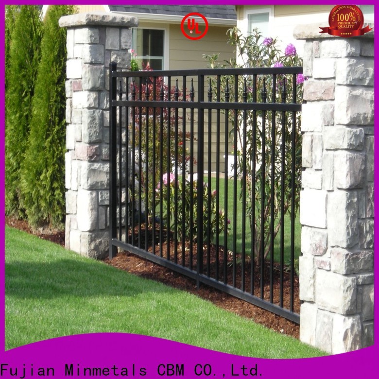 best wrought iron garden fence panels factory price for flats