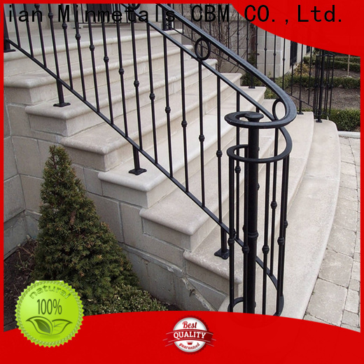 CBM durable stairs railing designs in iron certifications for mansion