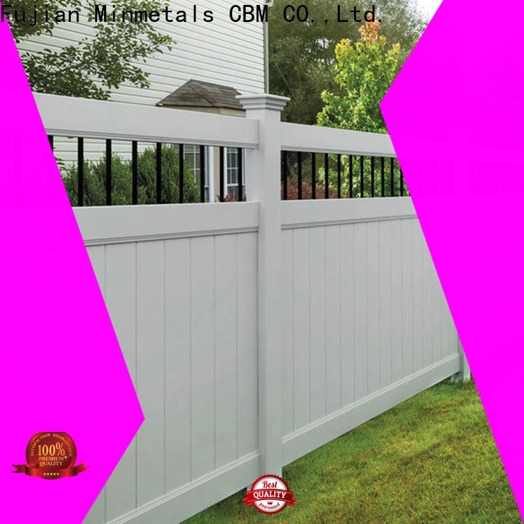 CBM durable pvc picket fence for wholesale for villa