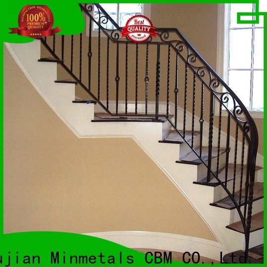 CBM stable stairs railing designs in iron for wholesale for apartment