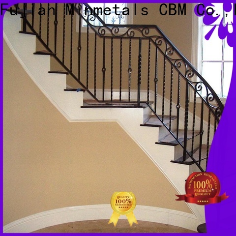 CBM popular outdoor iron stair railing certifications for holtel