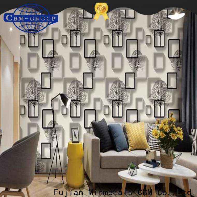 CBM newly 3d wallpaper for room wall free design for construstion