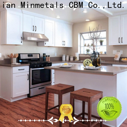CBM light wood kitchen cabinets at discount for building