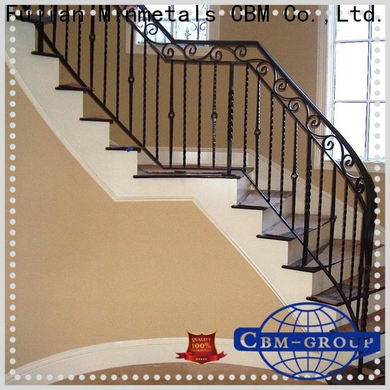 CBM durable wrought iron stair railing bulk production for housing