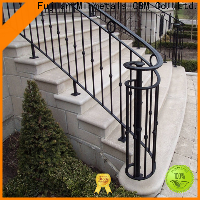 CBM exterior wrought iron stair railings factory price for holtel