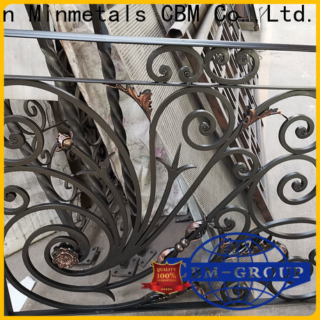CBM outdoor wrought iron railings factory price for holtel