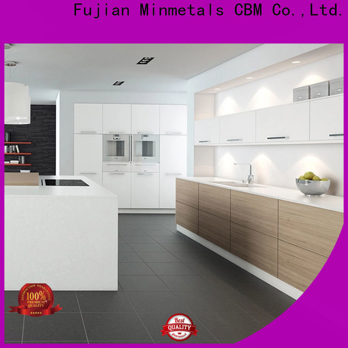 CBM white acrylic kitchen cabinets certifications for villa
