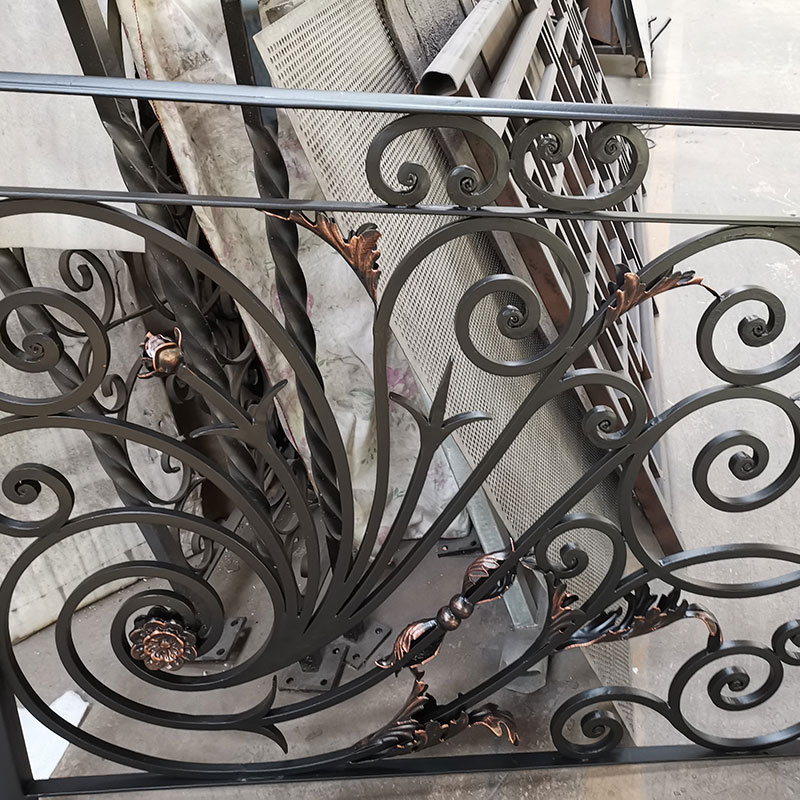 CBM outdoor wrought iron railings factory price for holtel-2