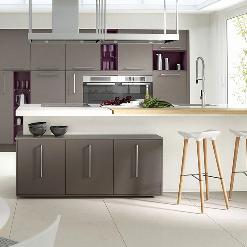 CBM white acrylic kitchen cabinets certifications for villa-1