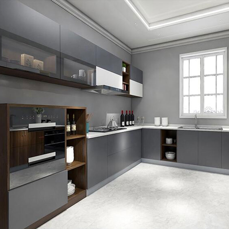 CBM contemporary kitchen cabinets free design for flats-2