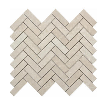 White rectangle marble stone mosaic 23x75