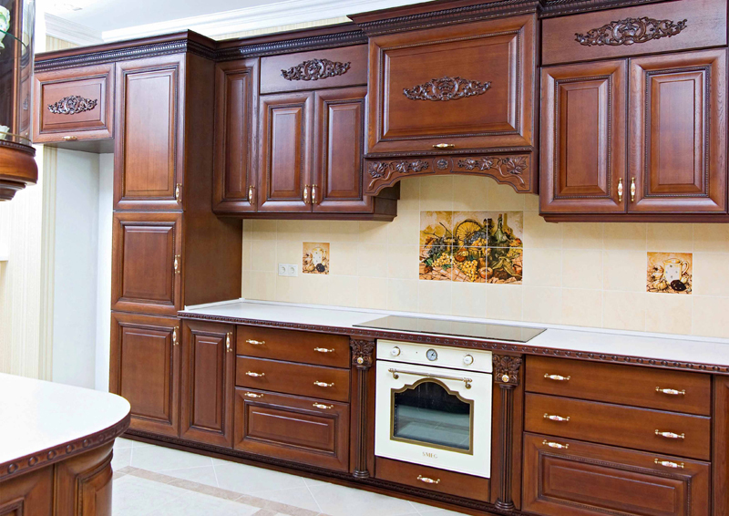 Popular style Kitchen Funiture Kitchen Cabinet Solid Wood Contemporary Kitchen Cabinet