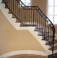 Decorative Wrought Iron Indoor Stair Railings