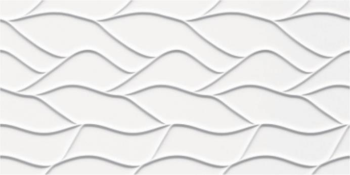 Crema blanco irregular patrón 3D Molde Wall Tile12x24 ''