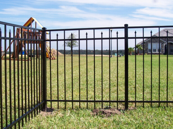 Outdoor decorative security garden iron fencing customization wrought iron fence