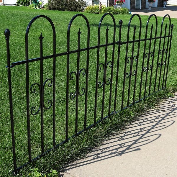 Privacy Used Fencing Post Panel Steel Iron Metal Wire Garden Fence