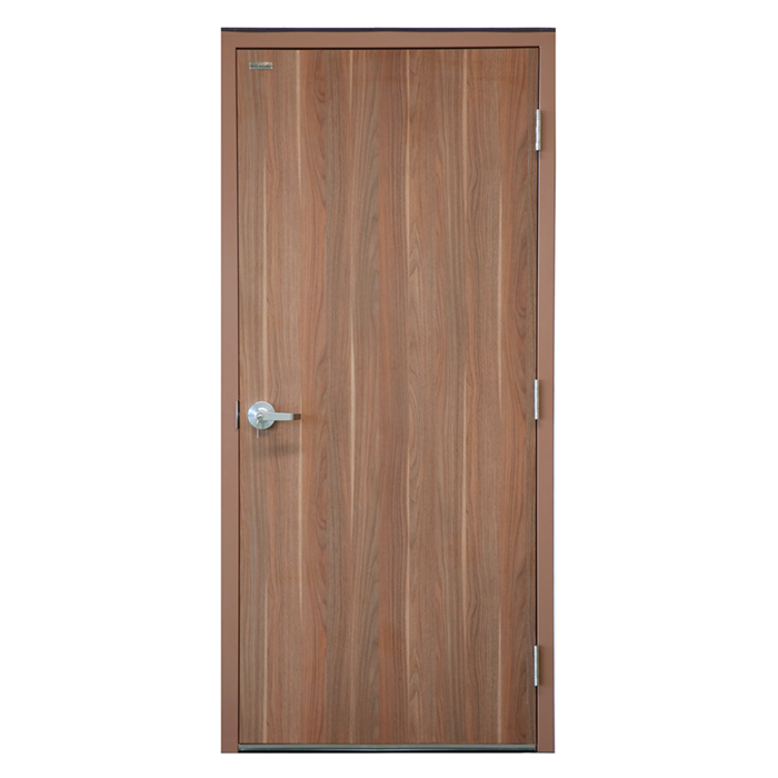 Puerta exterior de madera con aglomerado de núcleo sólido MDF grano patrón puerta ignífuga