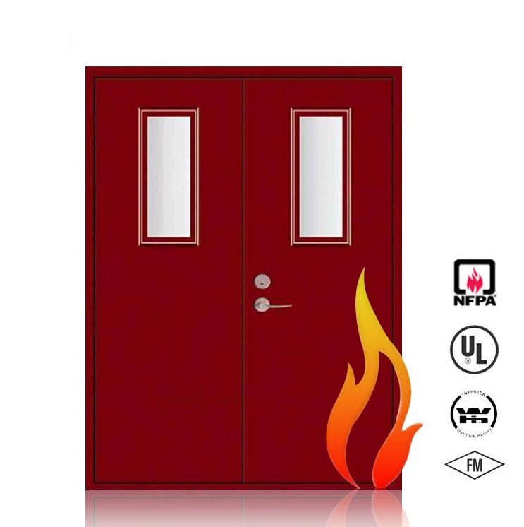 CBM quality commercial steel fire rated doors bulk production for building-1