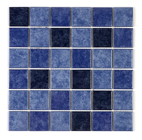 Mosaico de la pared de cerámica de color de la mezcla de azulejo rústico Mosaico 48x48