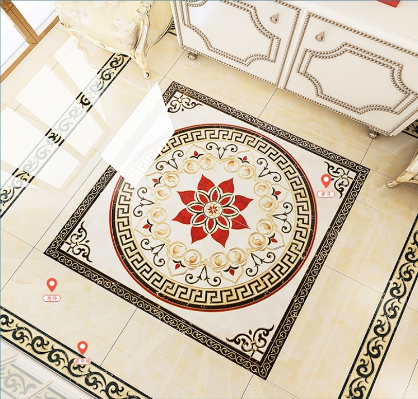 Polished crystal porcelain floor carpet tiles 1200x1200