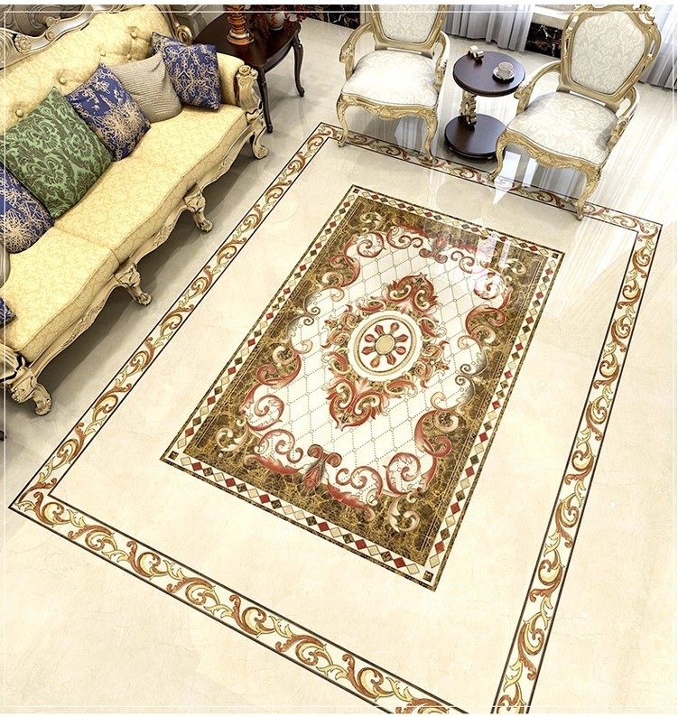 Golden polished carpet floor tiles 1200X1800