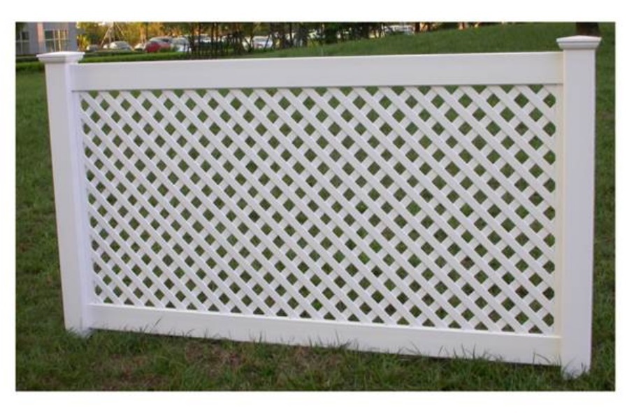 White hot sale cheap Latic vinyl pvc plastic privacy fence for home and garden