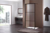 Building decoration Square shower room with parallel supporting bar pivot door and clear glass