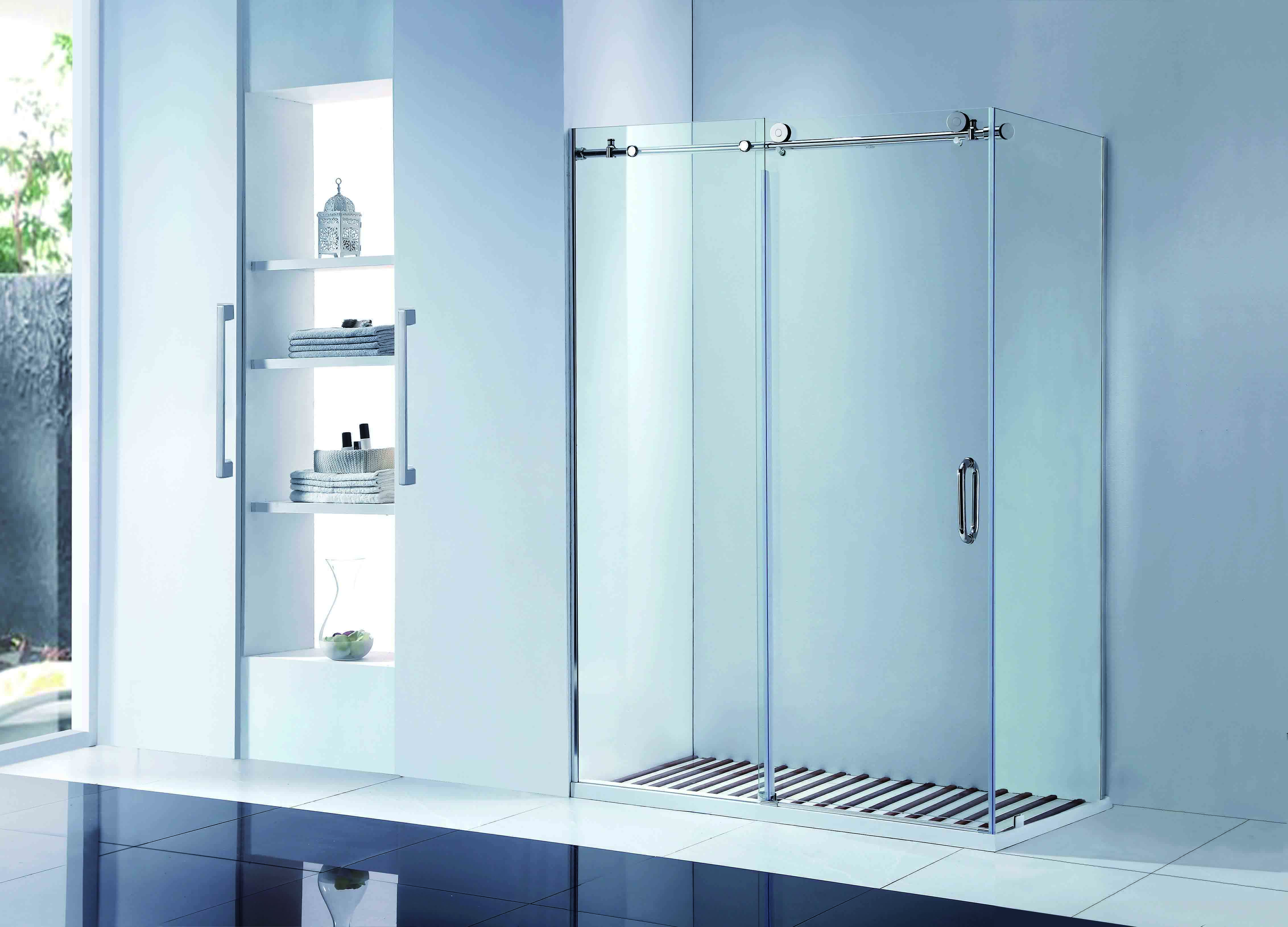 CBM bathroom glass door manufacturers for flats-2