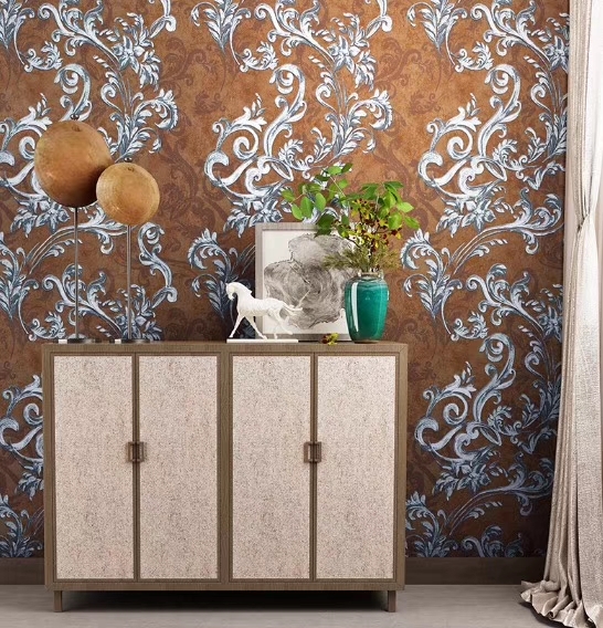 Flower pattern luxury wallpaper self adhesive