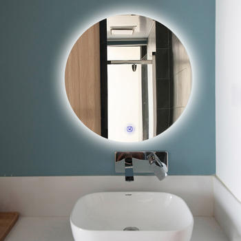 Anti-fog round shape LED mirror Backlit Bathroom Mirror With Bluetooth speaker