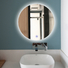 Round Illuminated  LED mirror  Backlit Bathroom Mirror With Bluetooth speaker