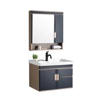 CBM pvc bathroom cabinet vanities furniture modern PVC bathroom sink and cabinet combo