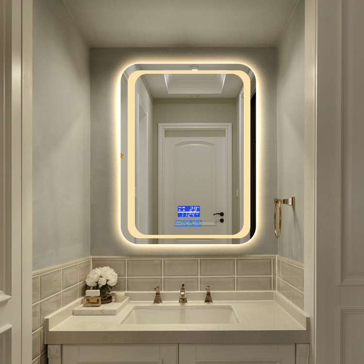 Nuevo diseño Digital LED Espejo de altavoz Bluetooth Espejo
