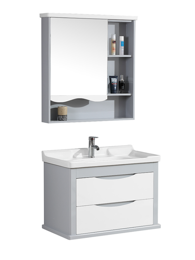 CBM New Design Single Sink Water Resistant Toilet Furniture Modern Basin Bathroom Vanity Cabinets