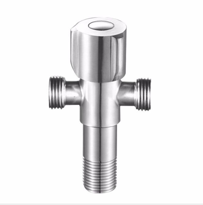 CBM Multi-functional 304 stainless steel of two ways stainless steel angle valve quick open single cold durable toilet angle valve bathroom accessories