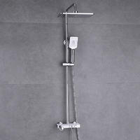CBM chrome shower set  bathroom wholesale commercial bathroom shower set cheap stainless steel shower faucet
