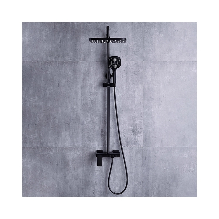CBM black color shower set factory price bathroom wholesale commercial shower set cheap shower faucet
