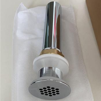 CBM Hot sale bathroom chrome plated sink drainer, brass pop-up  waste drain for public basin with overflow