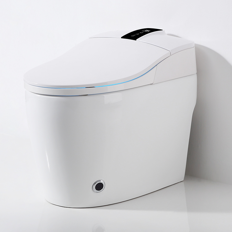 Supplier for automatic sensor flushing electric intelligent smart toilet housekeeper  Bathroom electric wc use for hotel intelligent closestool zero water pressure smart toilet CBM-i50