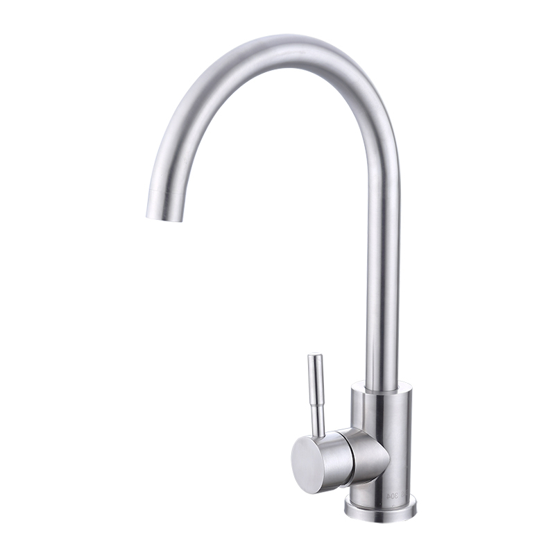 304 Stainless steel faucet kitchen water taps simple design hot cold mixer