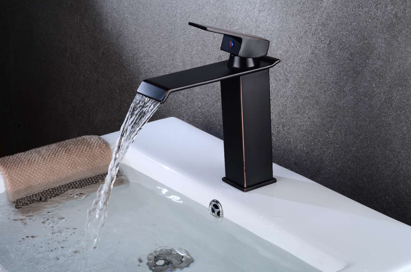 Bathroom Sink Basin Water Tap Silver Black | Cbm